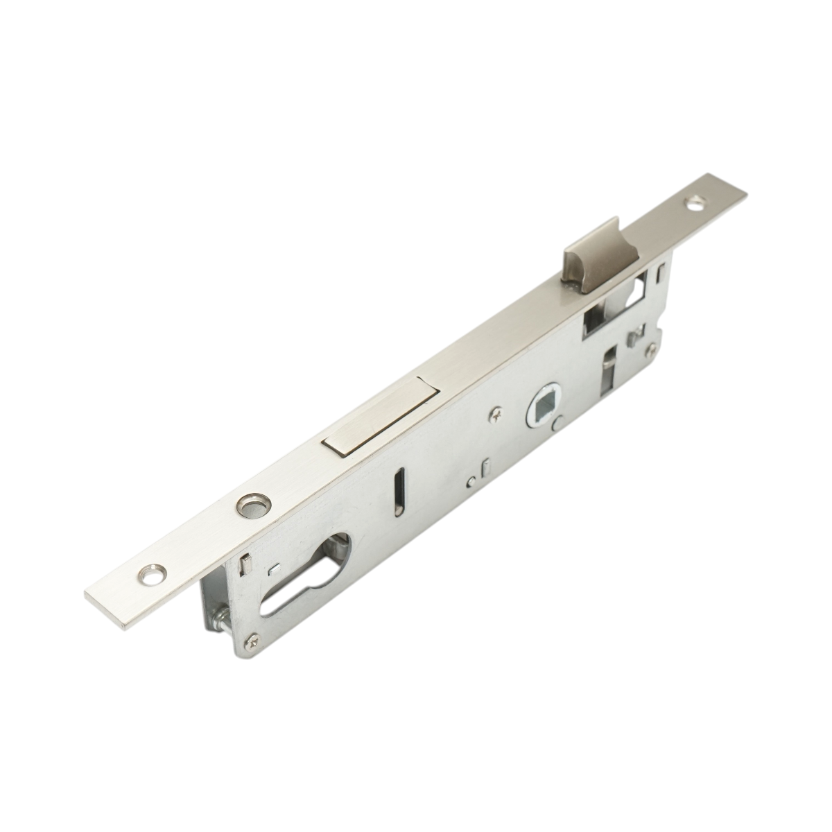 Broasca usa ingropata cu limba 43x174mm, placuta frontala 16x240mm, nichel satinat, suruburi incluse - imagine 8