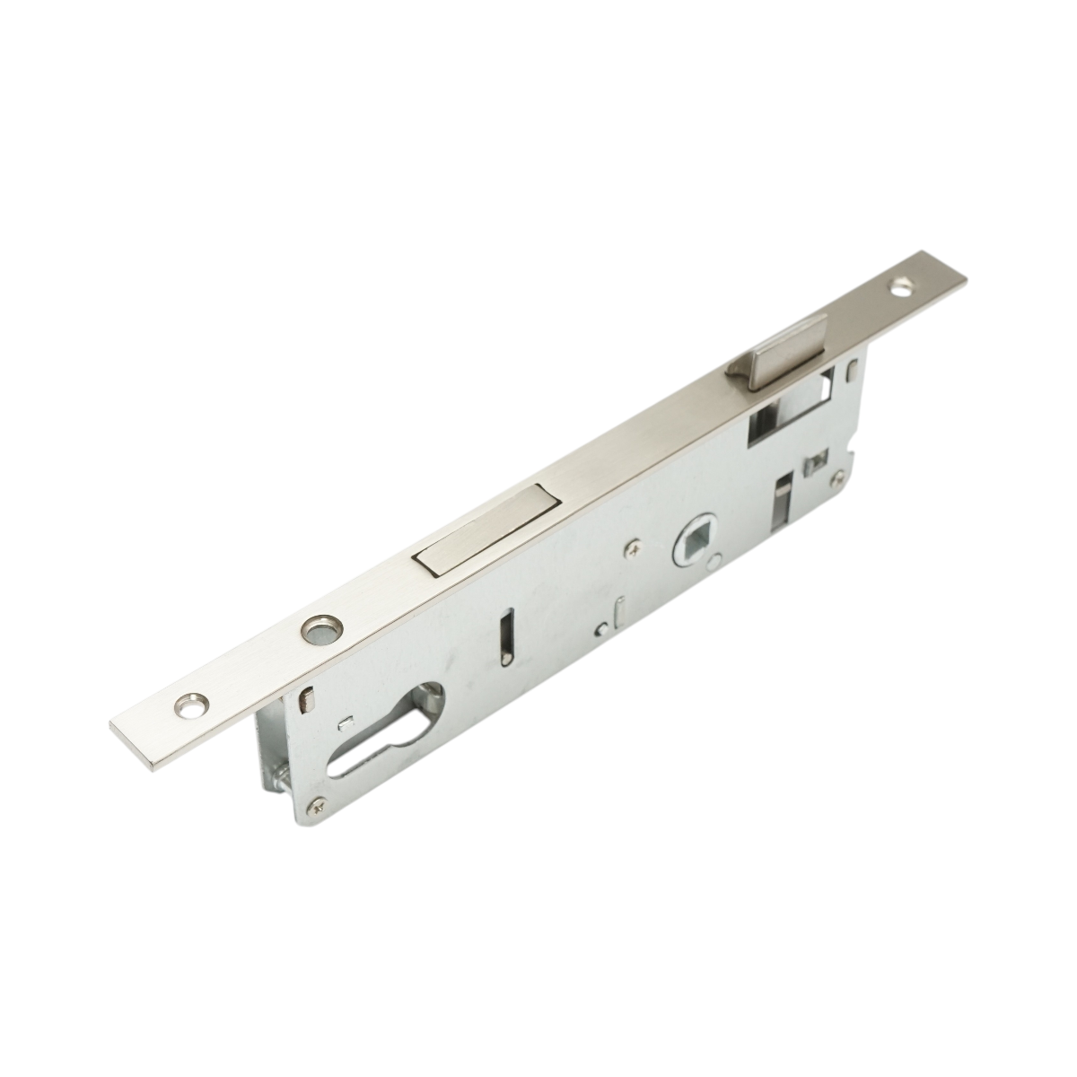 Broasca usa ingropata cu limba 48x174mm, placuta frontala 16x240mm, nichel satinat, suruburi incluse - imagine 8