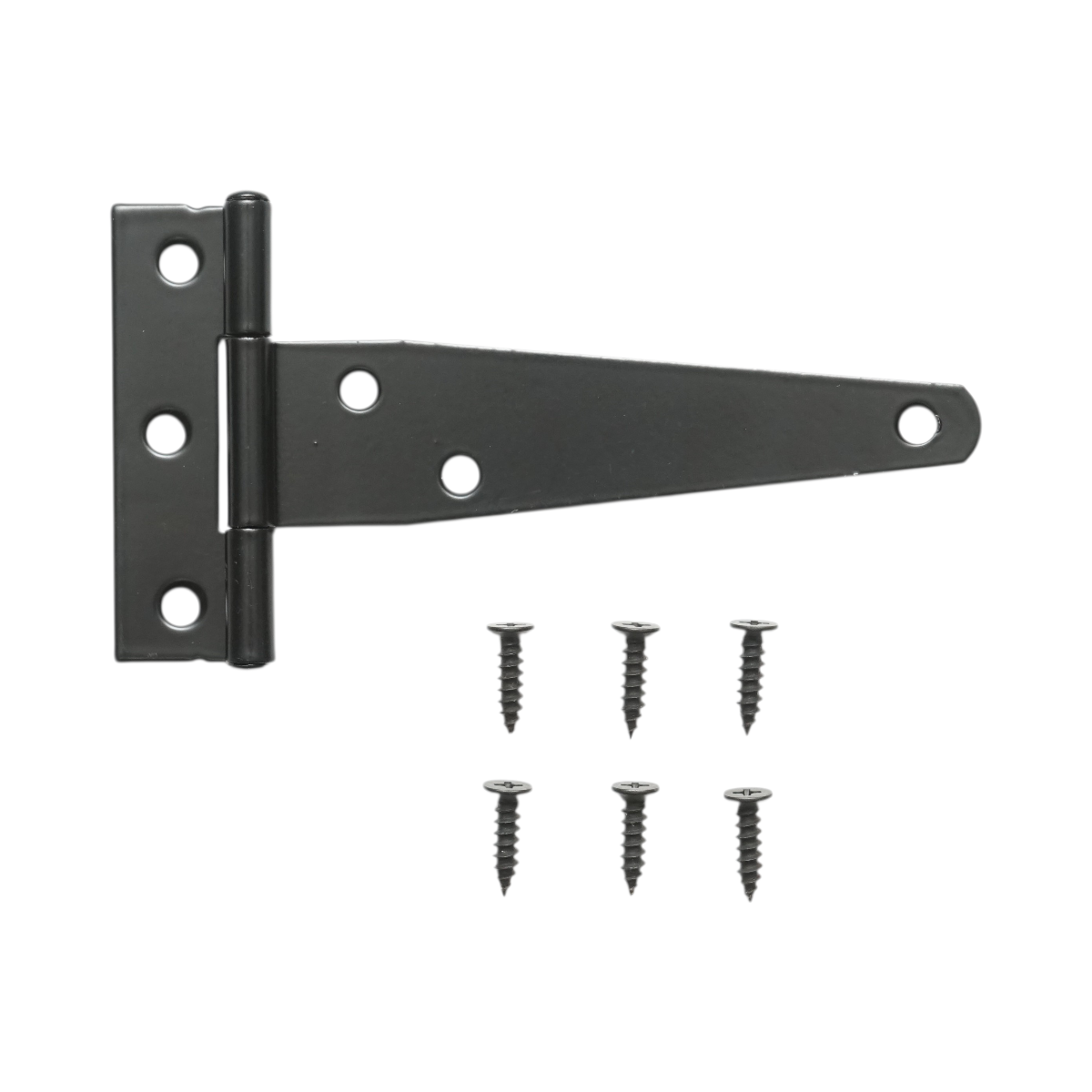 Balama poarta tip T 65x121mm, otel negru, suruburi incluse