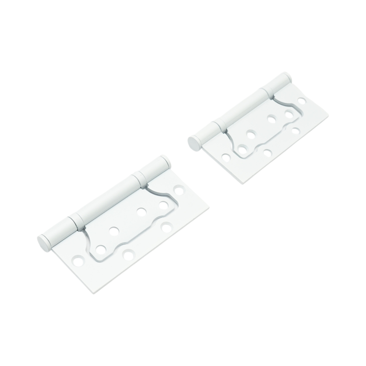 Set 2 balamale mobilier coplanare tip fluture 100x50mm, otel alb, suruburi incluse - imagine 4