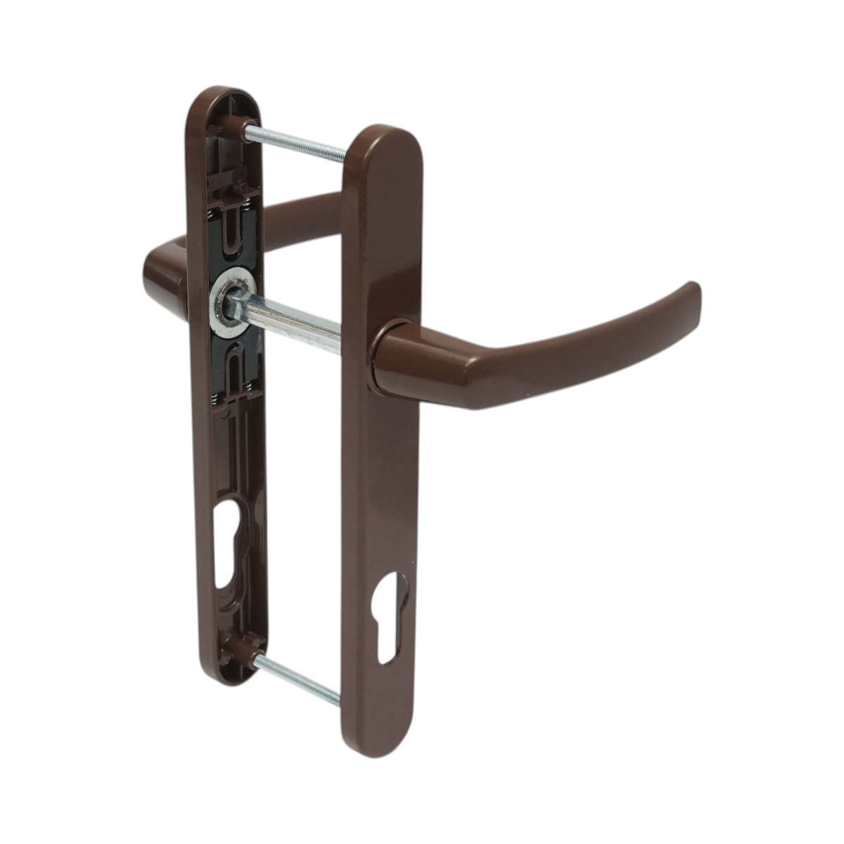 Set manere usa termopan PVC maro cu sild 28x220mm