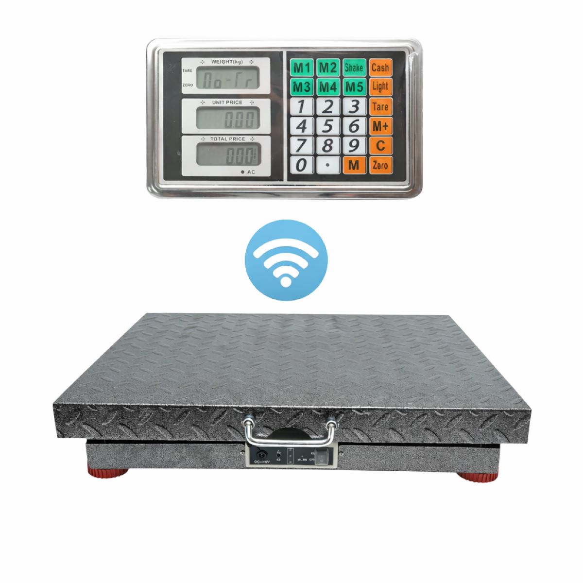 Cantar electronic de podea 700kg fara fir cu display WiFi, platforma 50x60cm