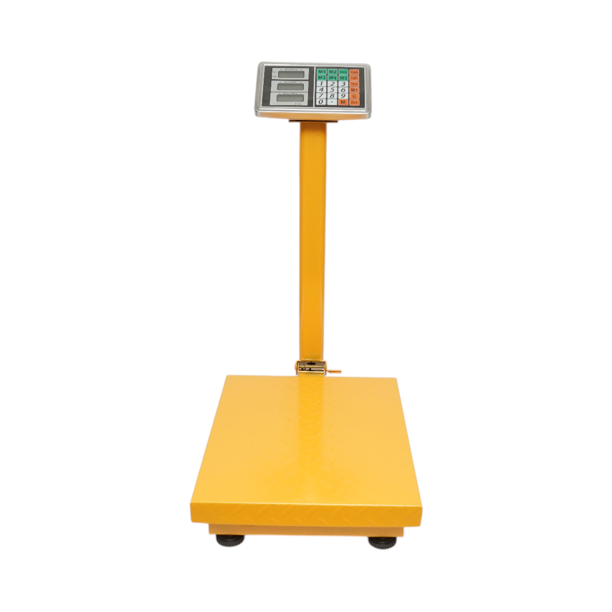 Cantar electronic de podea 350kg tip platforma 500x400mm cu brat pliabil, afisaj LCD