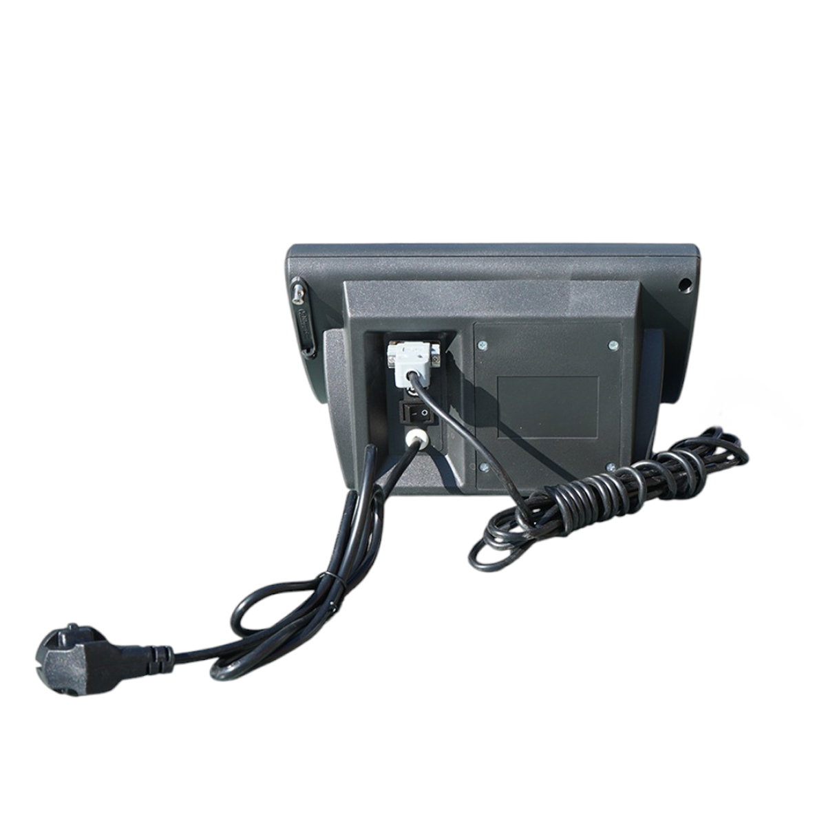 Cantar electronic de podea 3000kg, platforma striata 120x120cm, baterie 6V 4Ah, afisaj LED - imagine 6