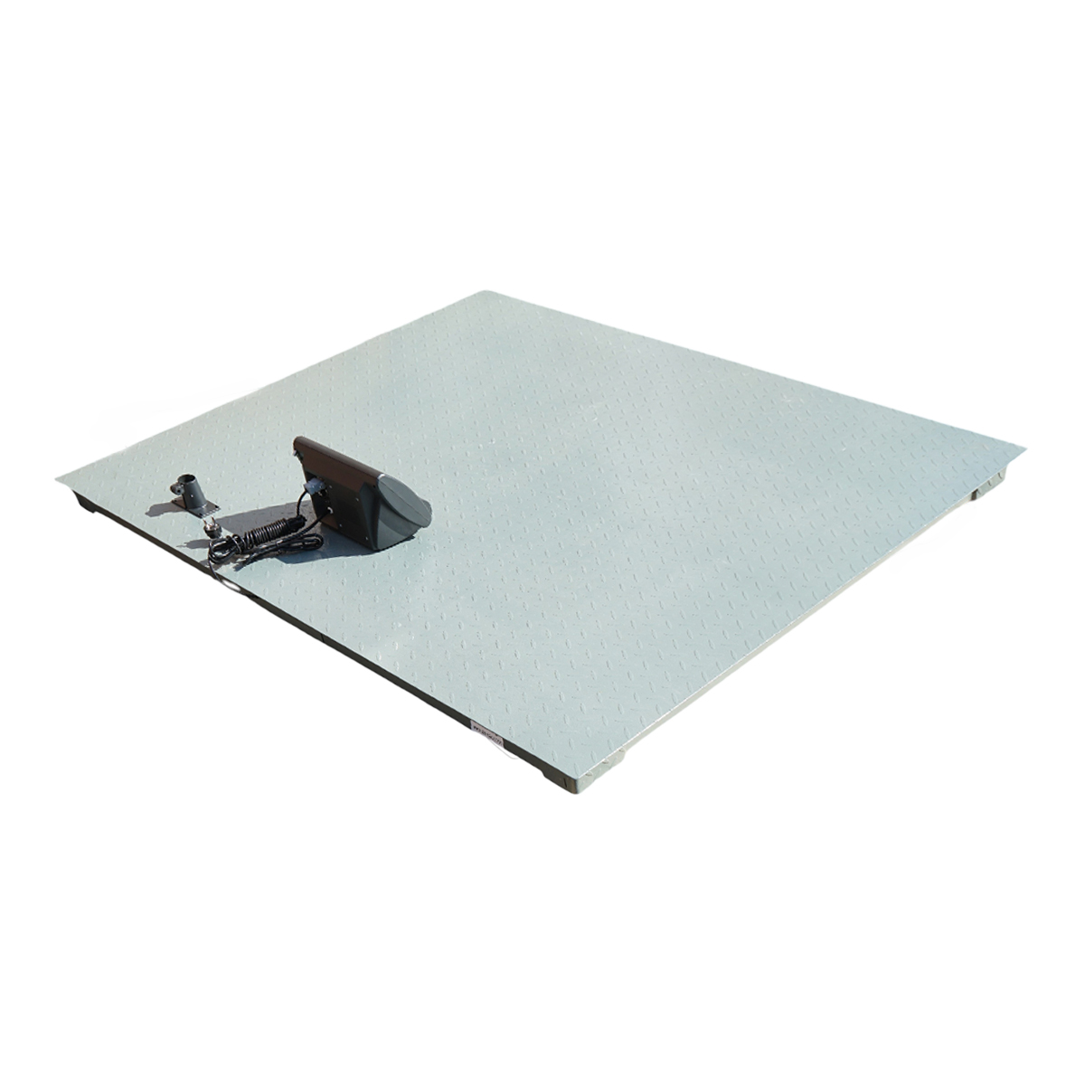 Cantar electronic de podea 5000kg, platforma striata 150x150cm, baterie 6V 4Ah, afisaj LED - imagine 3