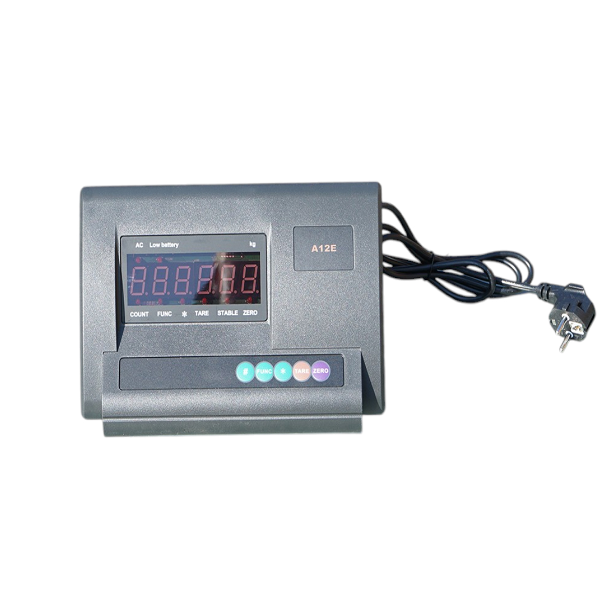 Cantar electronic de podea 5000kg, platforma striata 150x150cm, baterie 6V 4Ah, afisaj LED - imagine 5