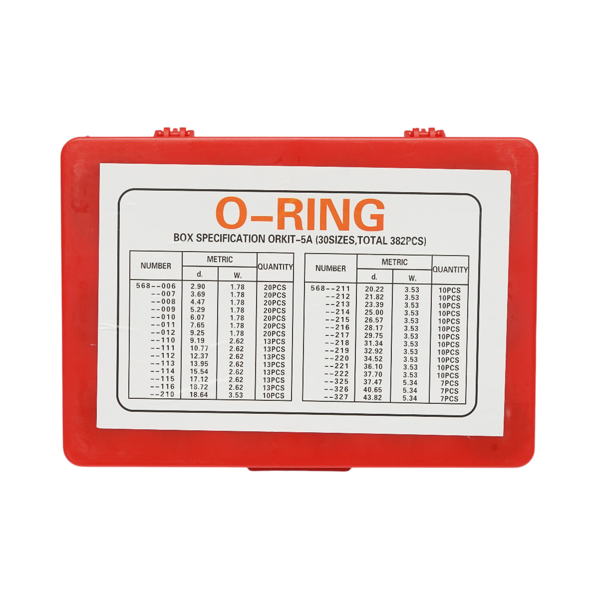 Trusa O-ring metric 382 de piese - imagine 2