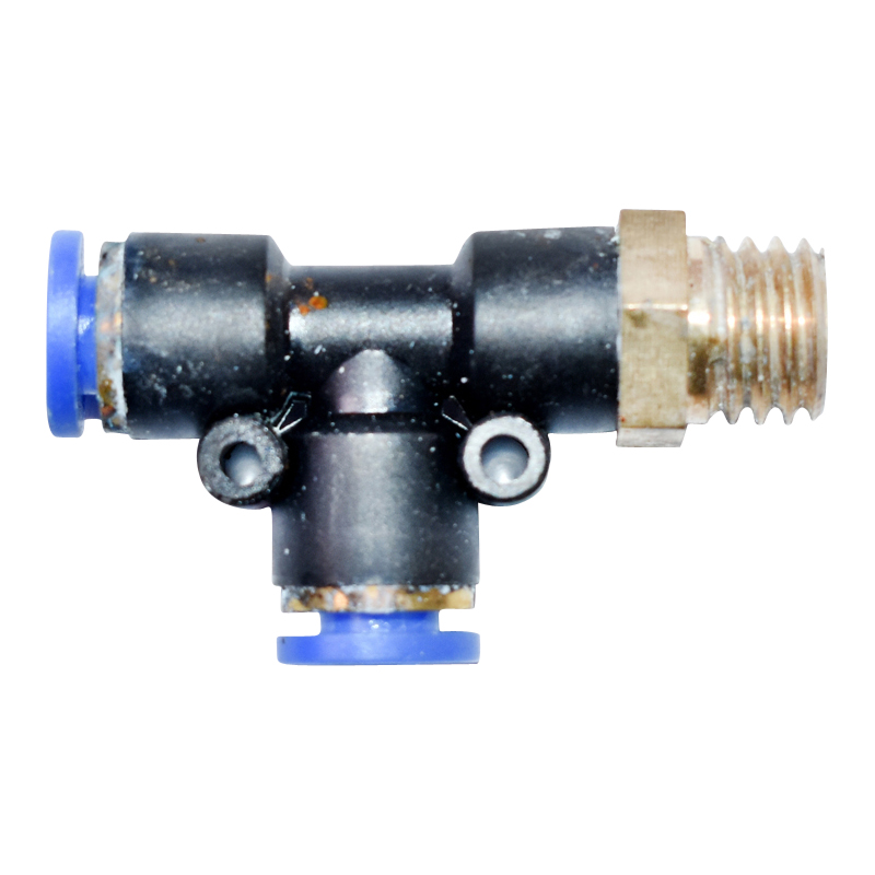 Mufa rapida T plastic si surub metalic fi 6x6 cu M12