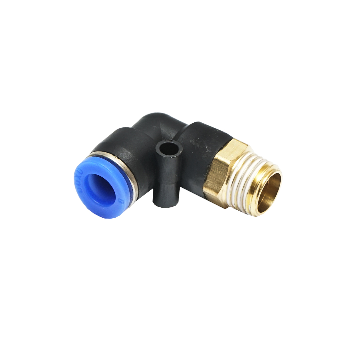 Mufa reductie rapida cotita din plastic pentru furtun fi 8mm si filet metalic 1/4 - imagine 3