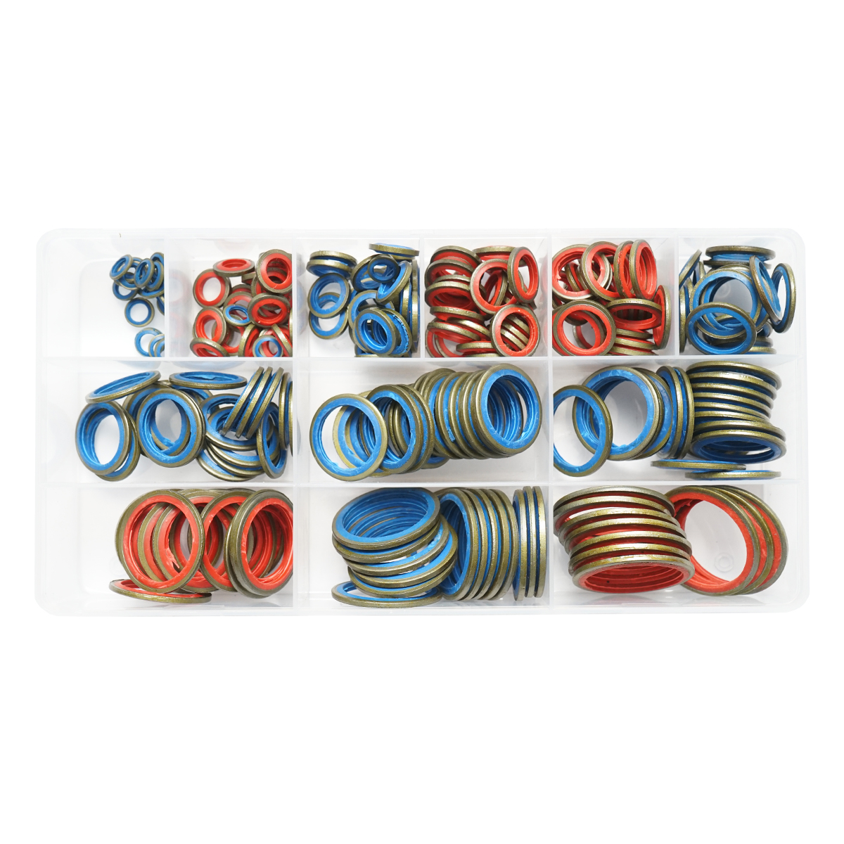Trusa garnituri din metal cu cauciuc (Saibe combi) BSP 245 buc. - imagine 4