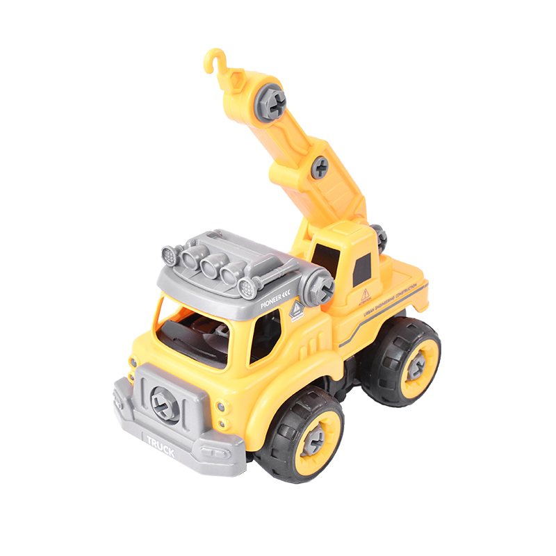 Autospeciala macara cu telecomanda jucarie de constructie care se monteaza DIY - imagine 5