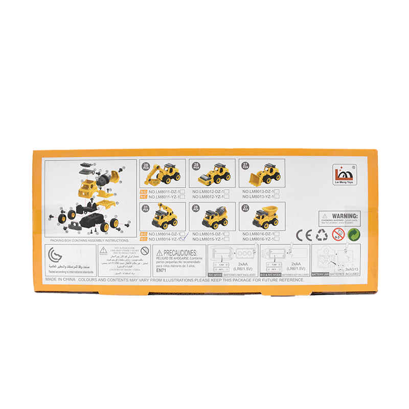 Autospeciala macara cu telecomanda jucarie de constructie care se monteaza DIY - imagine 15