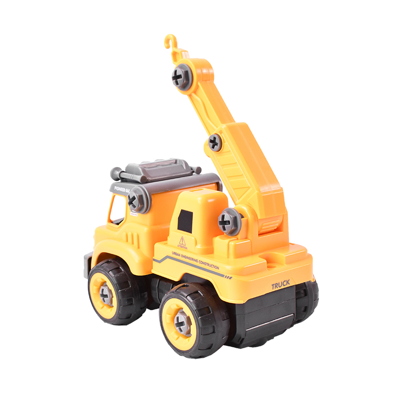 Autospeciala macara cu telecomanda jucarie de constructie care se monteaza DIY - imagine 10