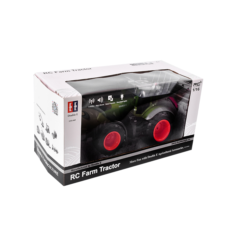 Jucarie tractor cu telecomanda doubleE RC 1:16 2.4 Ghz, lumini, sunete 25m raza de actiune 2.16 km/h viteza - imagine 15