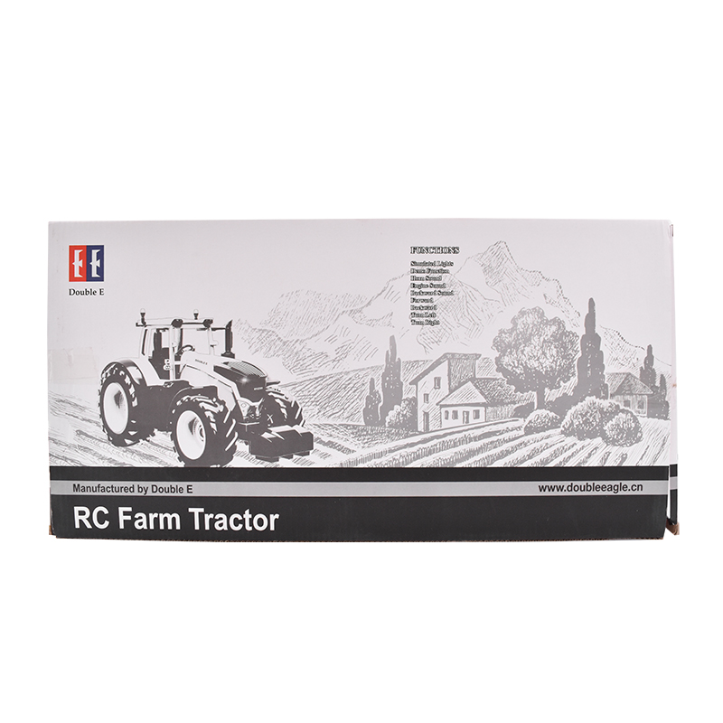 Jucarie tractor cu telecomanda doubleE RC 1:16 2.4 Ghz, lumini, sunete 25m raza de actiune 2.16 km/h viteza - imagine 14