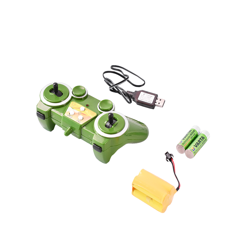 Jucarie tractor cu telecomanda doubleE RC 1:16 2.4 Ghz, lumini, sunete 25m raza de actiune 2.16 km/h viteza - imagine 4