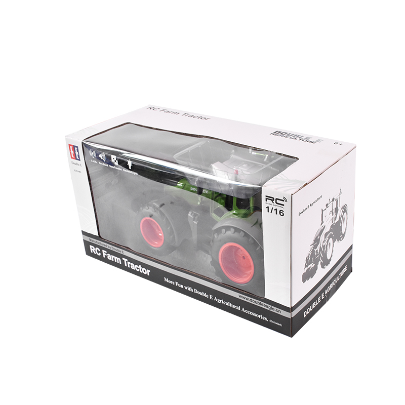 Jucarie tractor cu telecomanda doubleE RC 1:16 2.4 Ghz, lumini, sunete 25m raza de actiune 2.16 km/h viteza - imagine 9