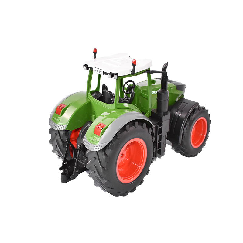 Jucarie tractor cu telecomanda doubleE RC 1:16 2.4 Ghz, lumini, sunete 25m raza de actiune 2.16 km/h viteza - imagine 12