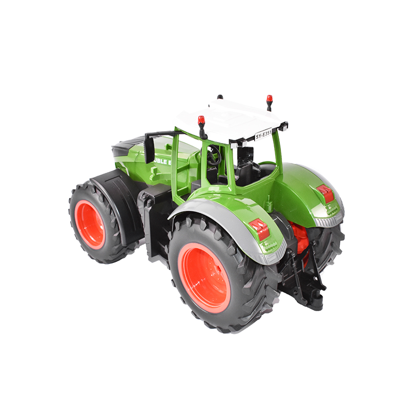 Jucarie tractor cu telecomanda doubleE RC 1:16 2.4 Ghz, lumini, sunete 25m raza de actiune 2.16 km/h viteza - imagine 11