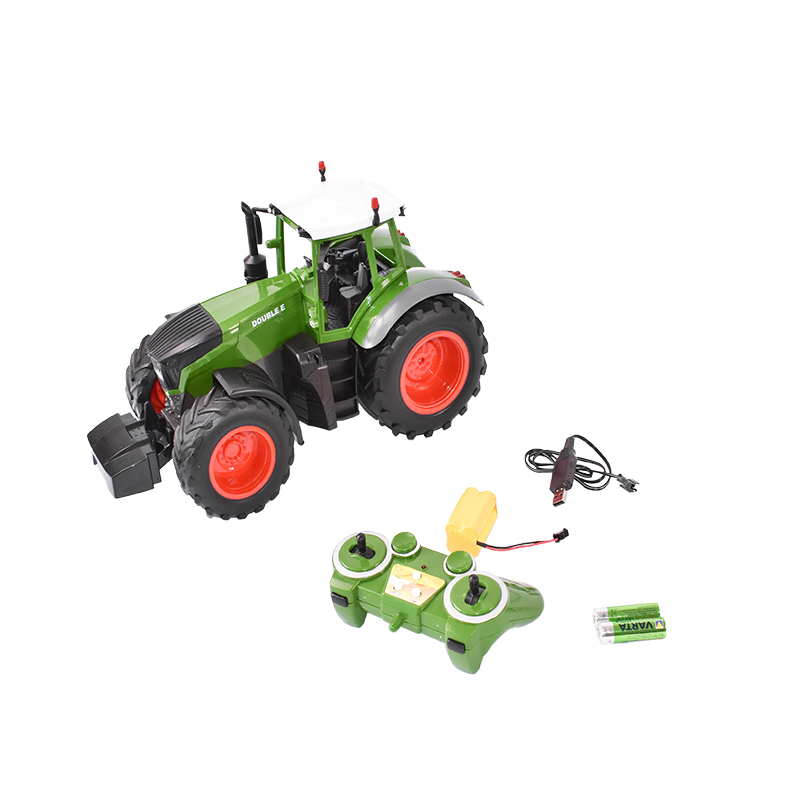 Jucarie tractor cu telecomanda doubleE RC 1:16 2.4 Ghz, lumini, sunete 25m raza de actiune 2.16 km/h viteza - imagine 3