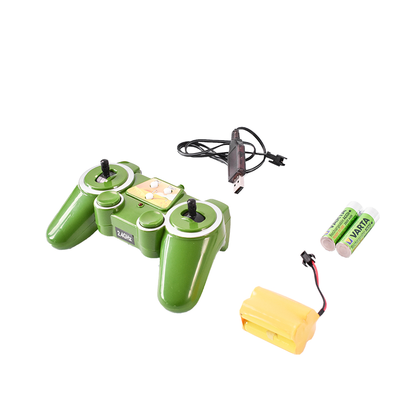 Jucarie tractor cu telecomanda doubleE RC 1:16 2.4 Ghz, lumini, sunete 25m raza de actiune 2.16 km/h viteza - imagine 10