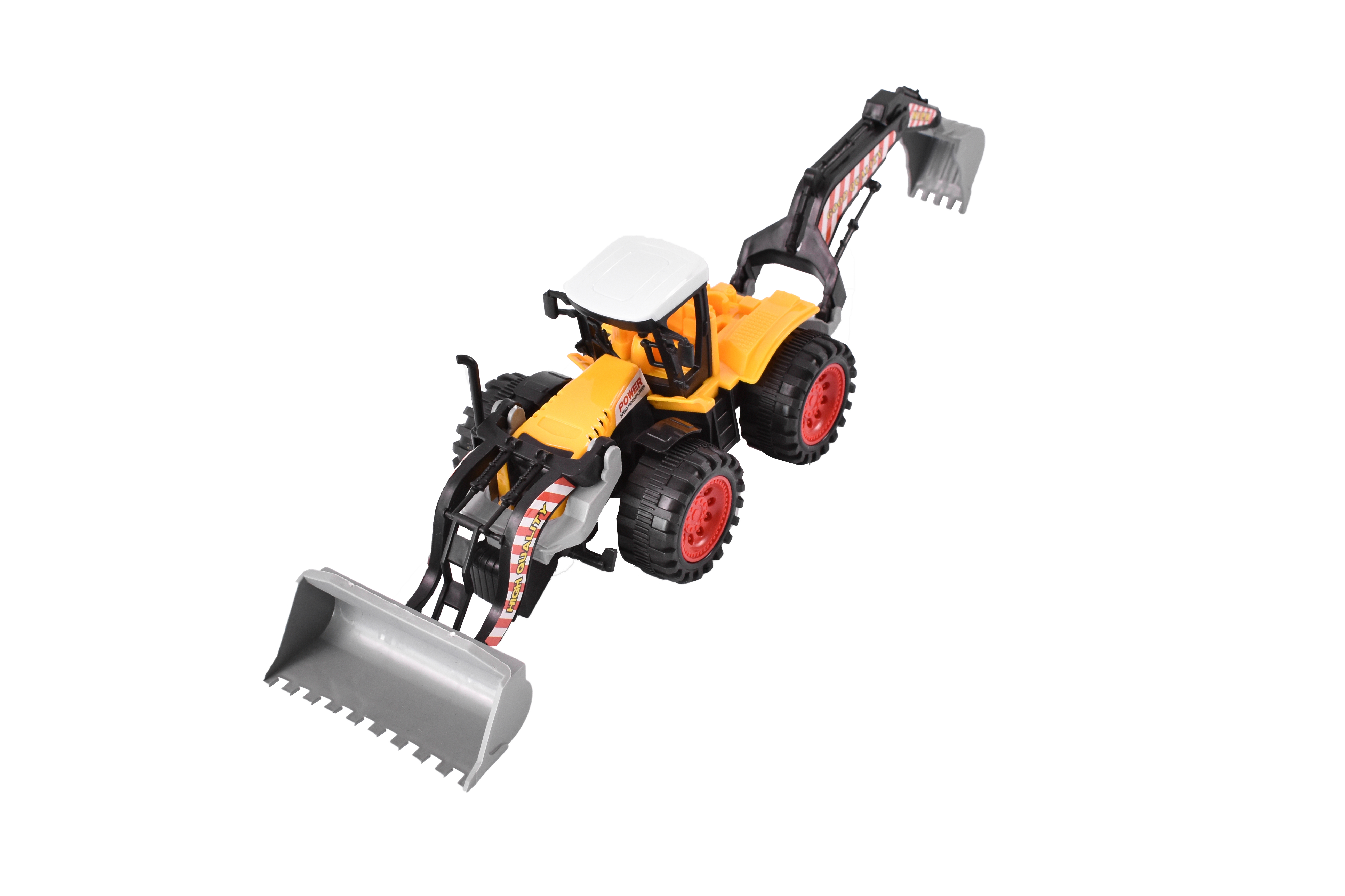 Jucarie Incarcator frontal cu brat excavator spate - imagine 6