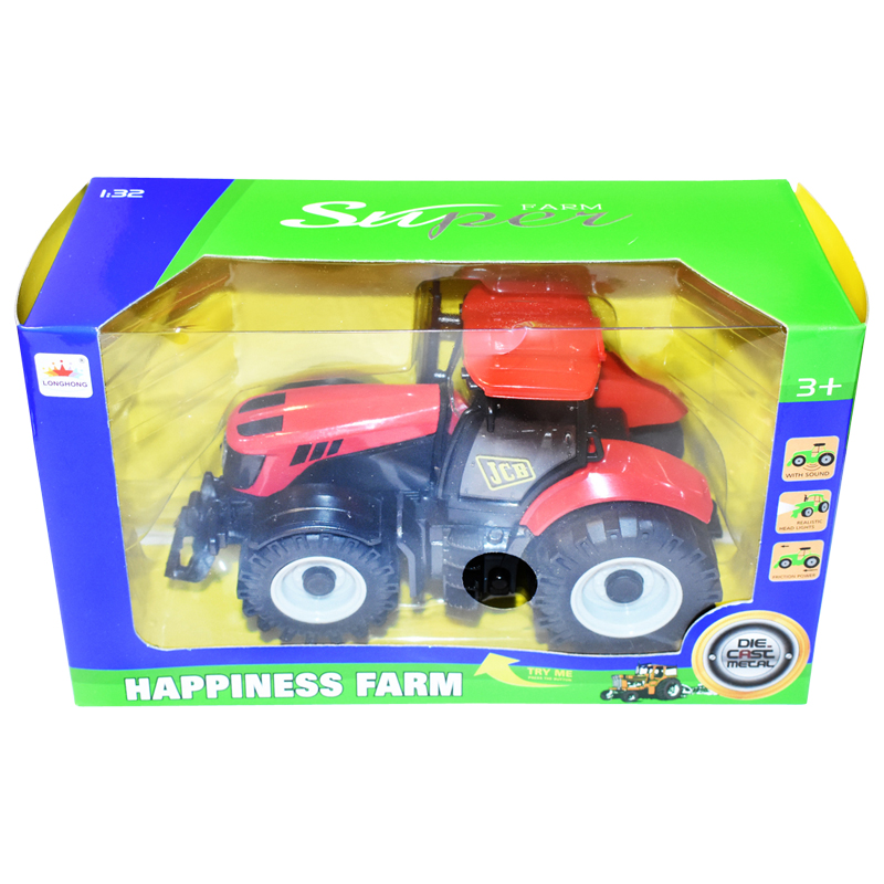 Tractor JCB rosu jucarie - imagine 4