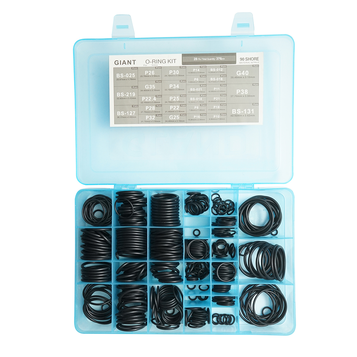 Trusa O-ring Daewoo Volvo Doosan 376 piese - imagine 2