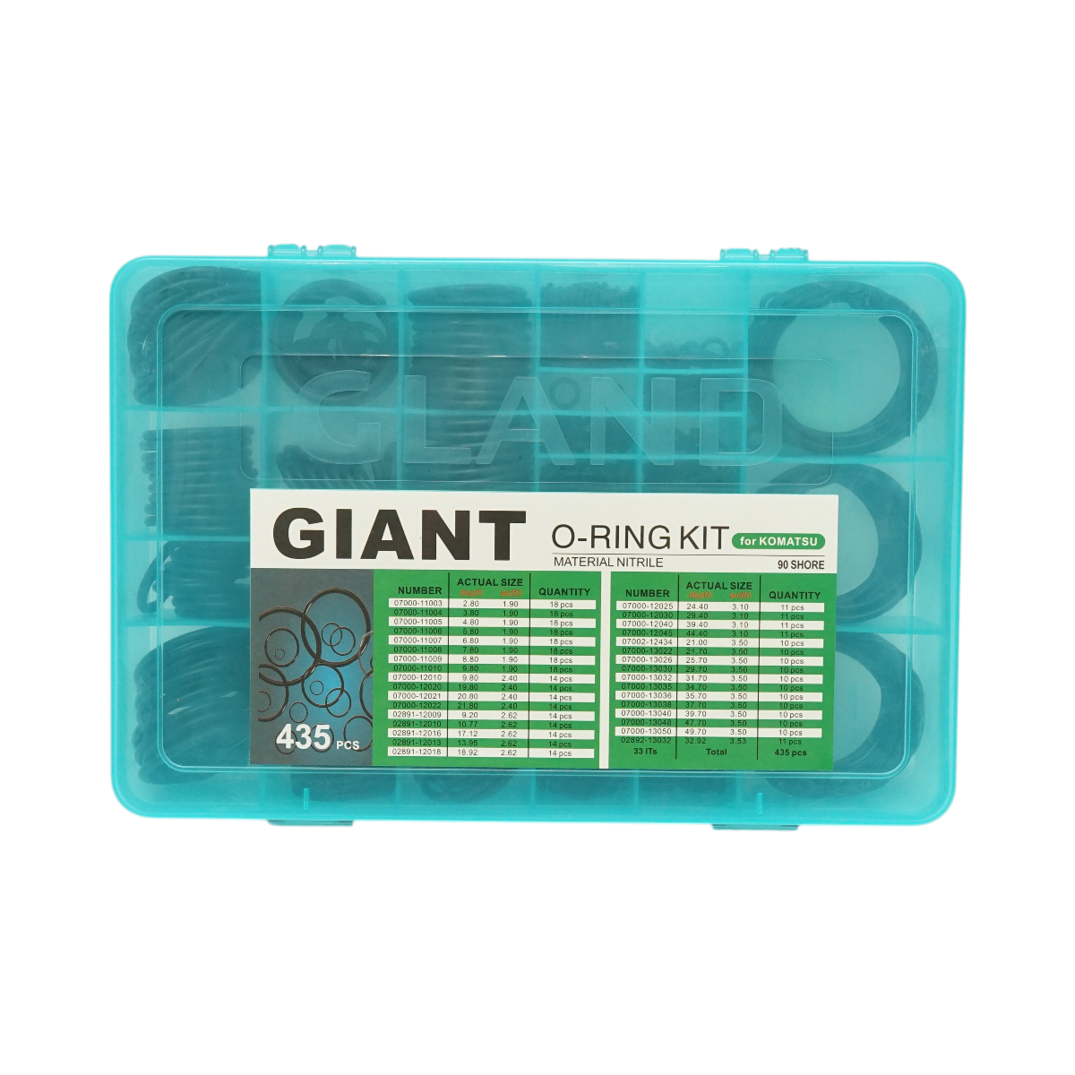 Trusa O-ring Komatsu 435 piese - imagine 3