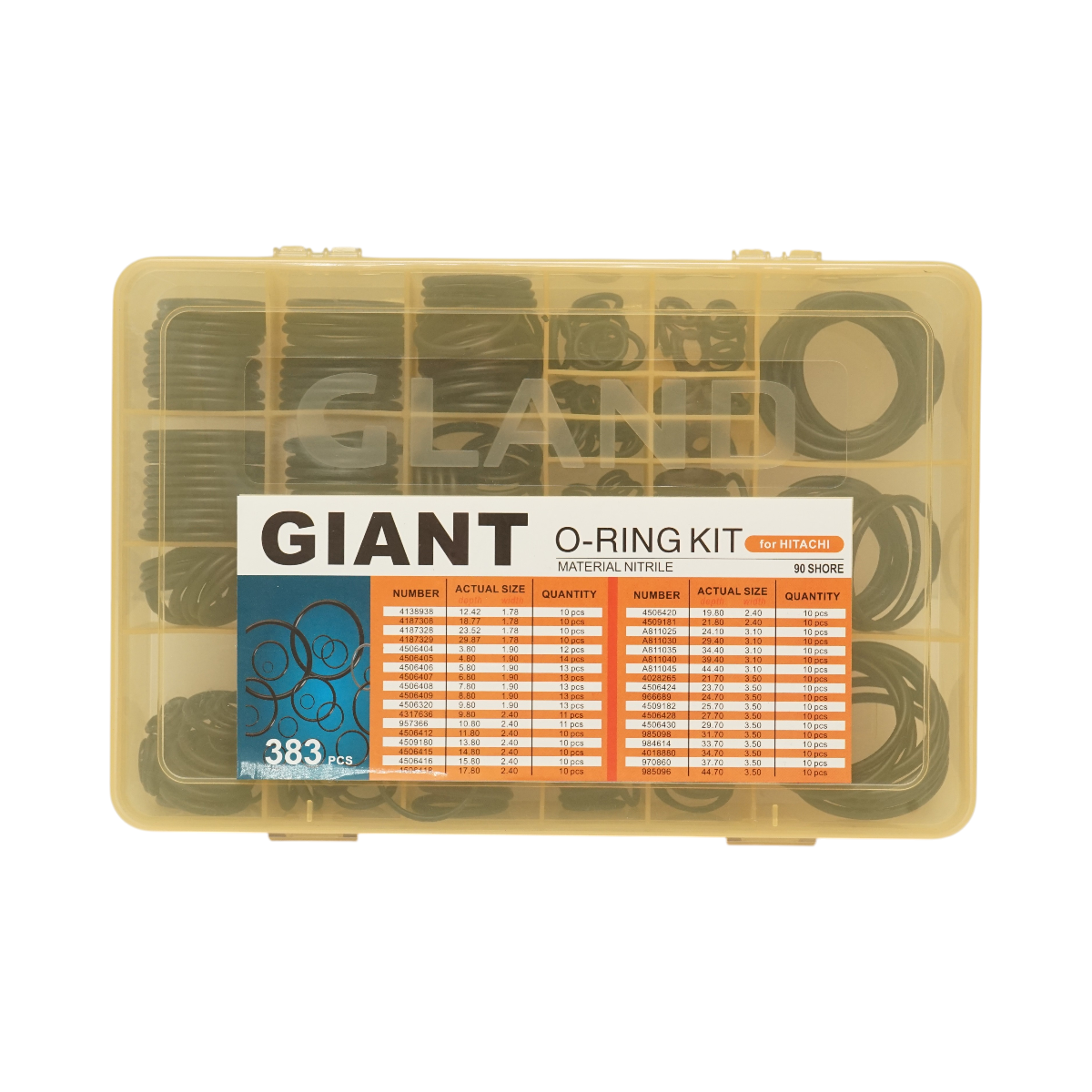 Trusa O-ring Hitachi 383 piese - imagine 3