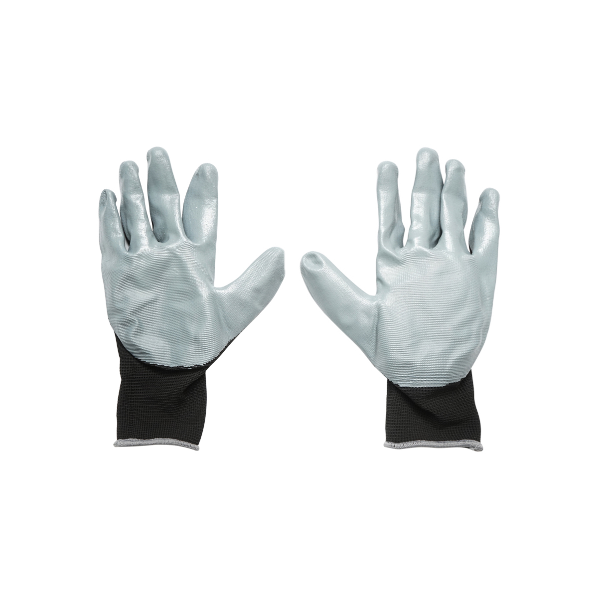 Manusi de lucru sintetice cauciucate negru-gri marimea 9 Breckner Germany - imagine 3