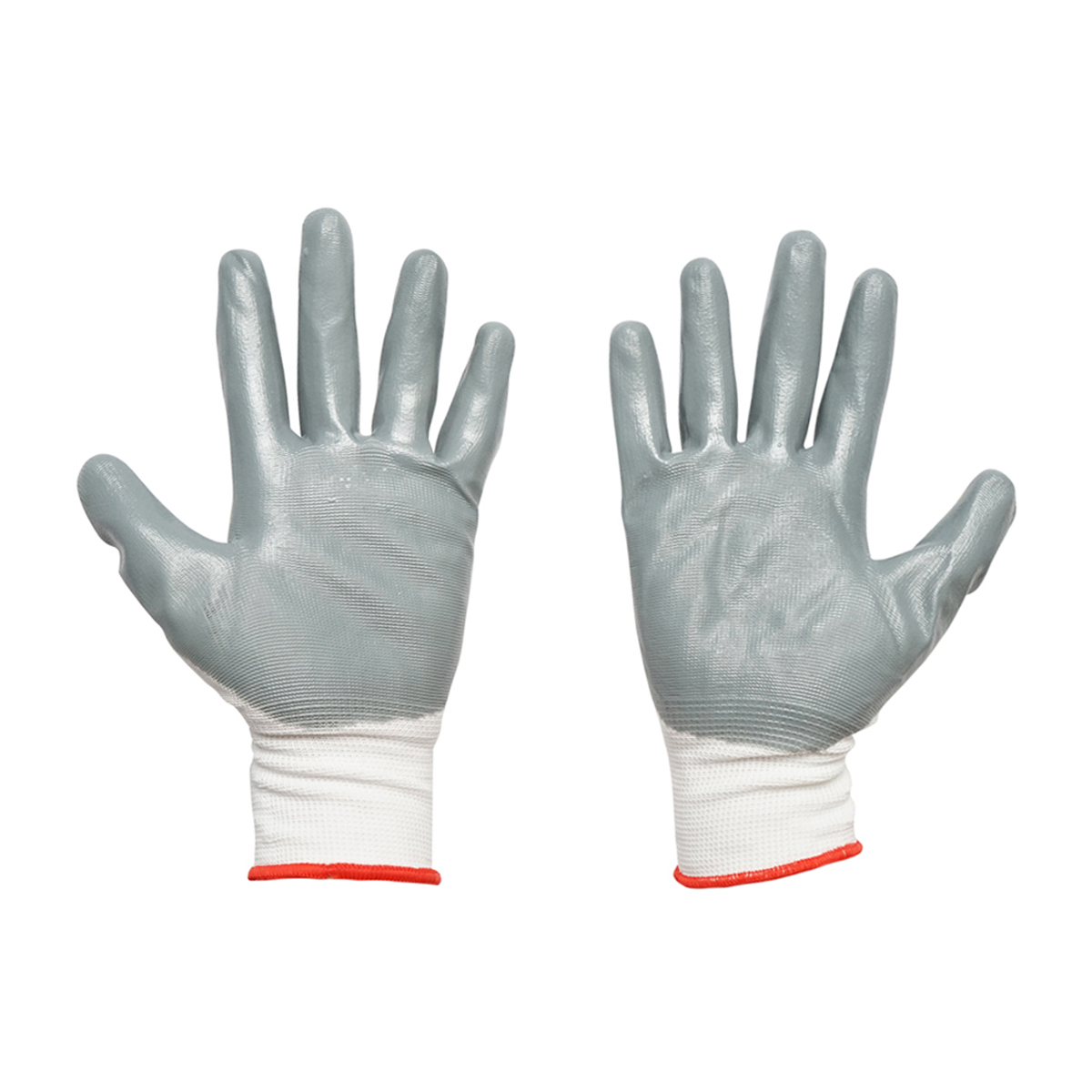 Manusi de lucru din bumbac alb-gri marimea 10 Breckner Germany - imagine 3