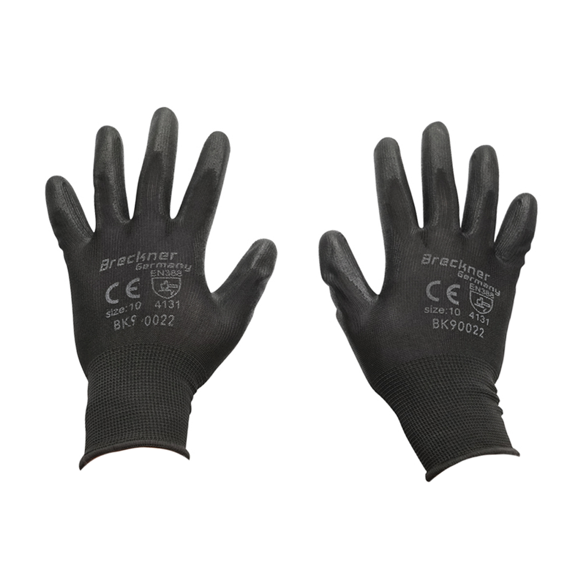 Manusi de lucru sintetice cauciucate negre marimea 10 Breckner Germany - imagine 2