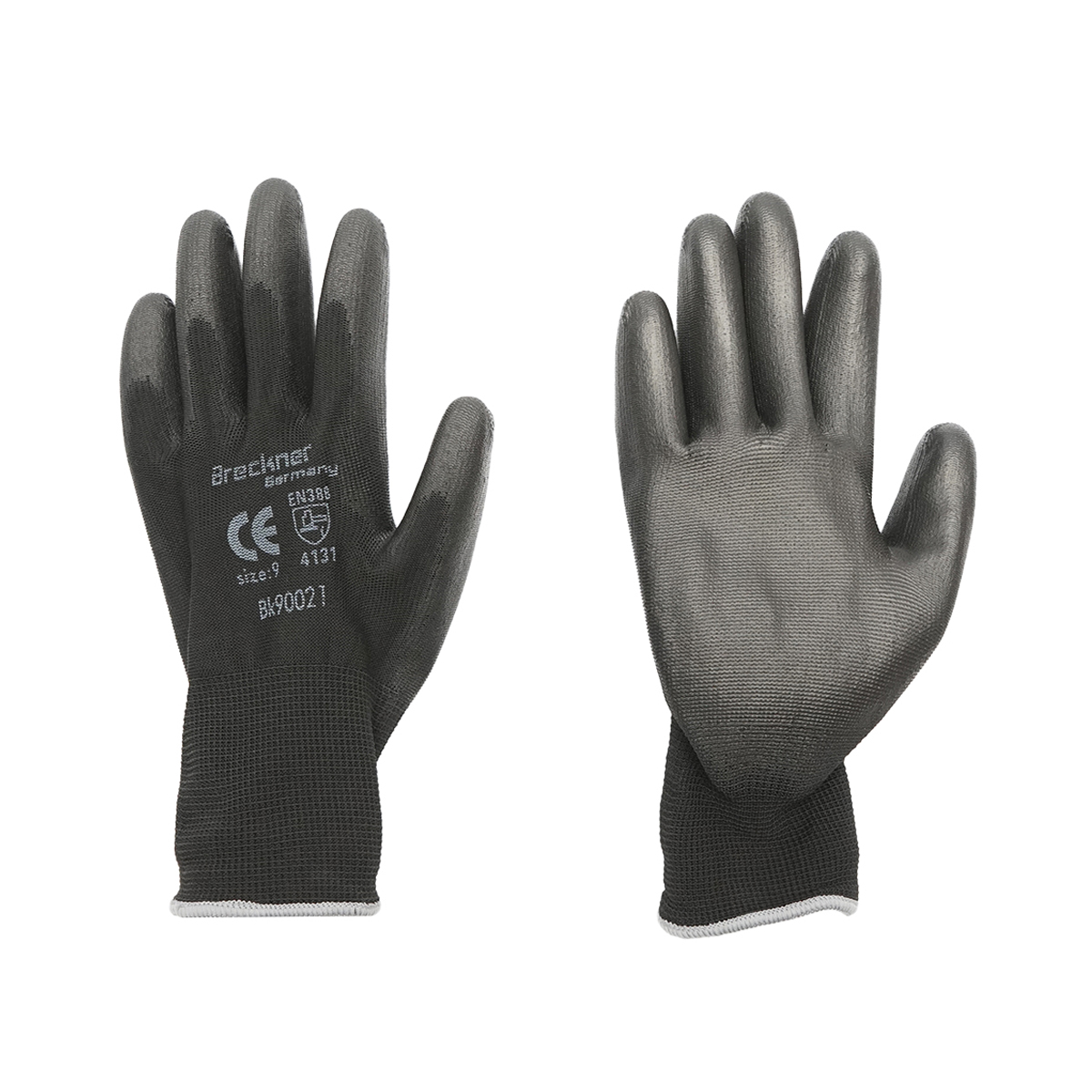 Manusi de lucru sintetice cauciucate negre marimea 9 Breckner Germany	