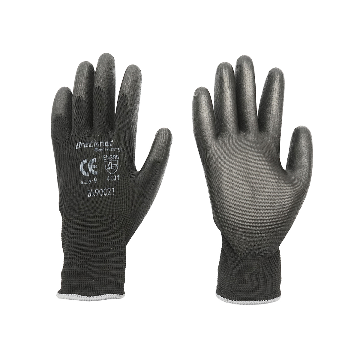 Manusi de lucru sintetice cauciucate negre marimea 9 Breckner Germany	 - imagine 2