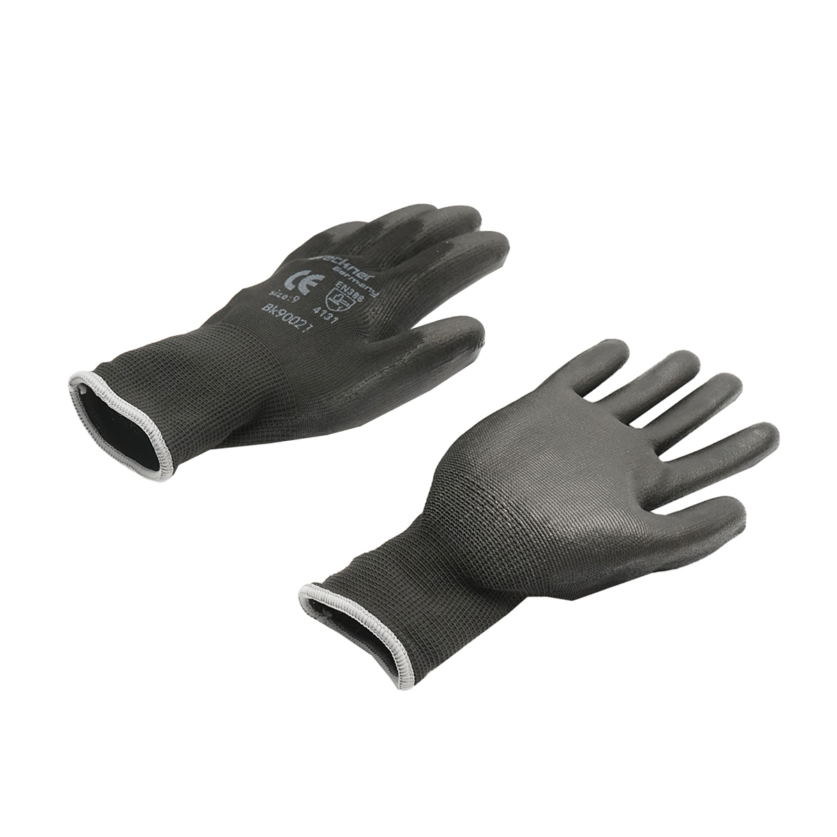 Manusi de lucru sintetice cauciucate negre marimea 9 Breckner Germany	 - imagine 3