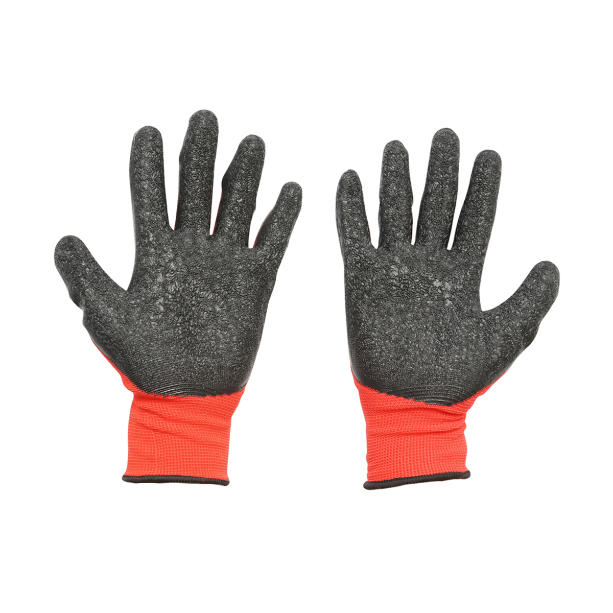 Manusi de lucru sintetice cauciucate negru-rosu marimea 10 Breckner Germany - imagine 3