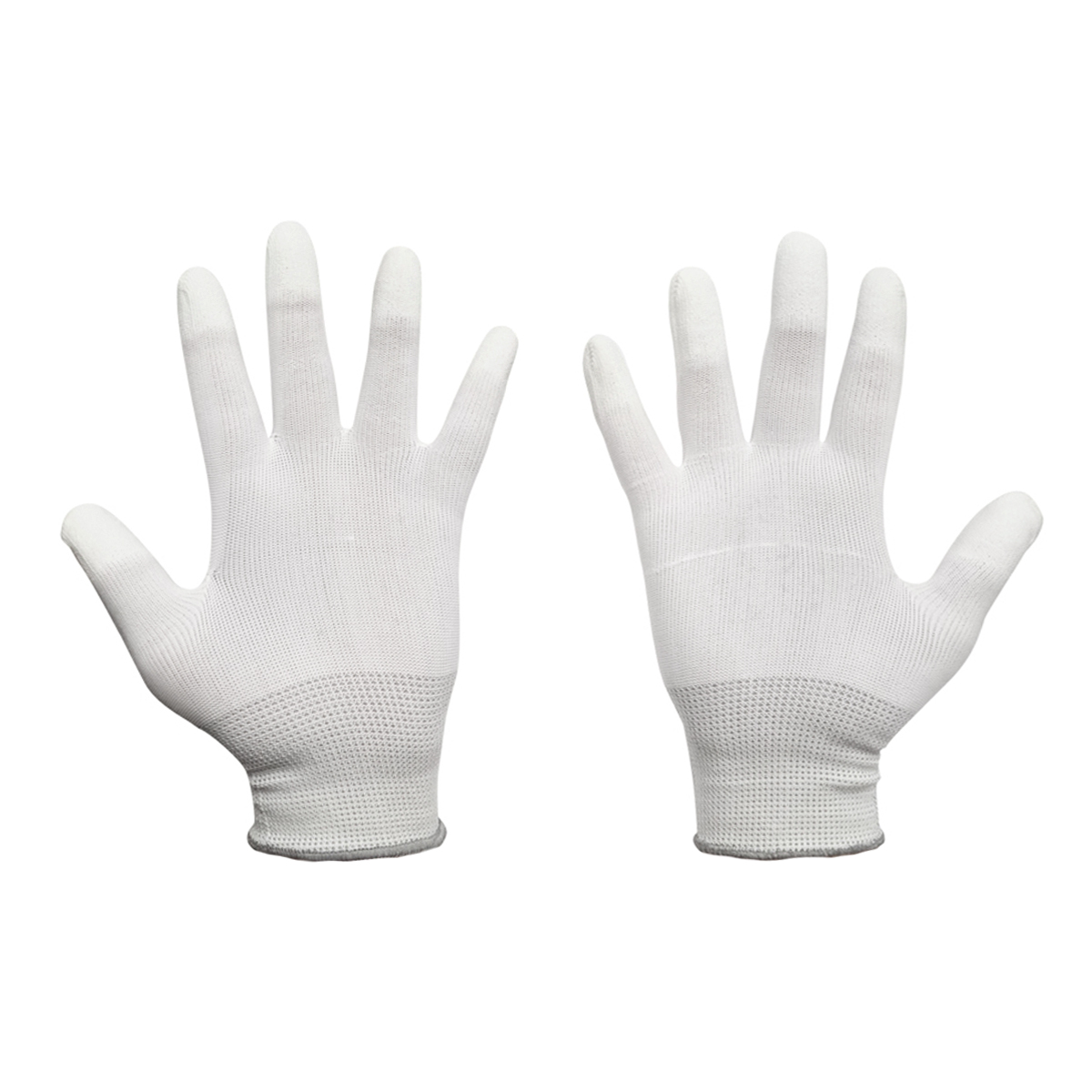 Manusi de lucru sintetice cauciucate albe marimea 9 Breckner Germany - imagine 3