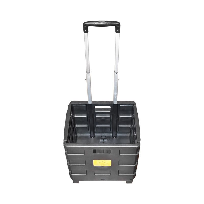 Troler compact din plastic pentru cumparaturi - imagine 2