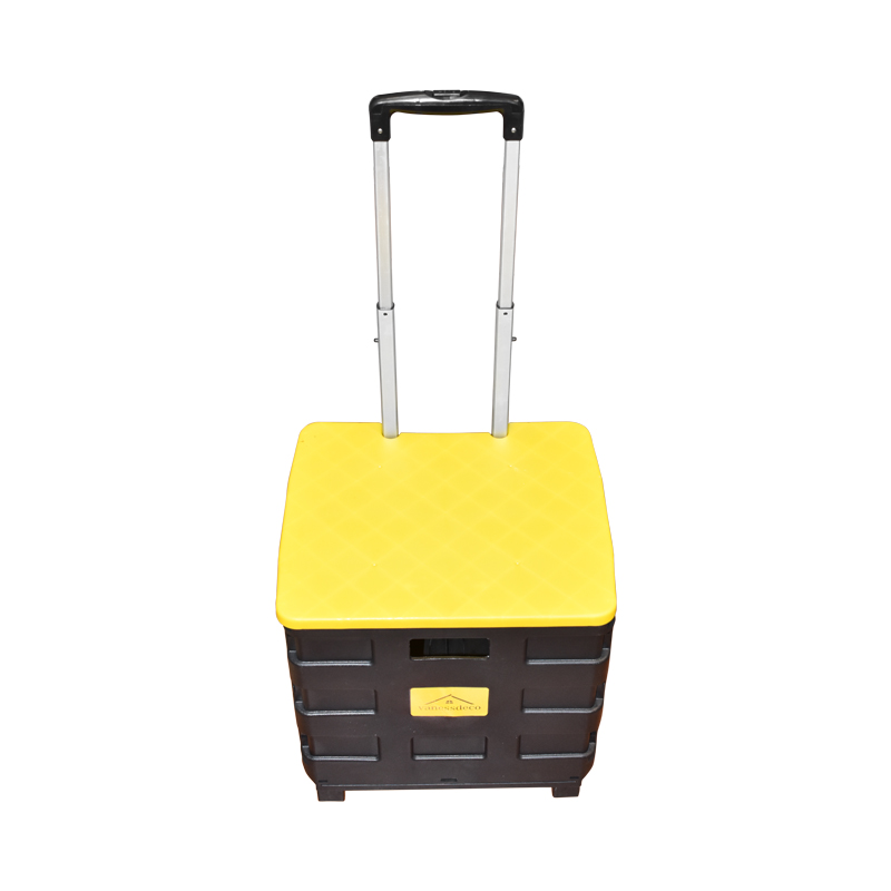 Troler compact din plastic pentru cumparaturi - imagine 5