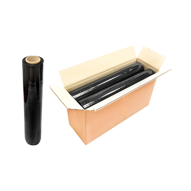 Folie stretch manuala neagra 1,65 kg 500x0,023 mm