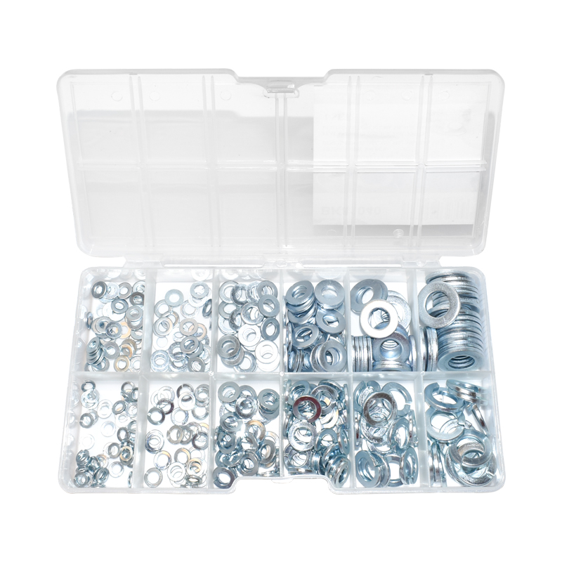 Trusa saibe M4, M5, M6,  M8, M10, M12 DIN125/DIN127 350 piese Breckner Germany - imagine 2
