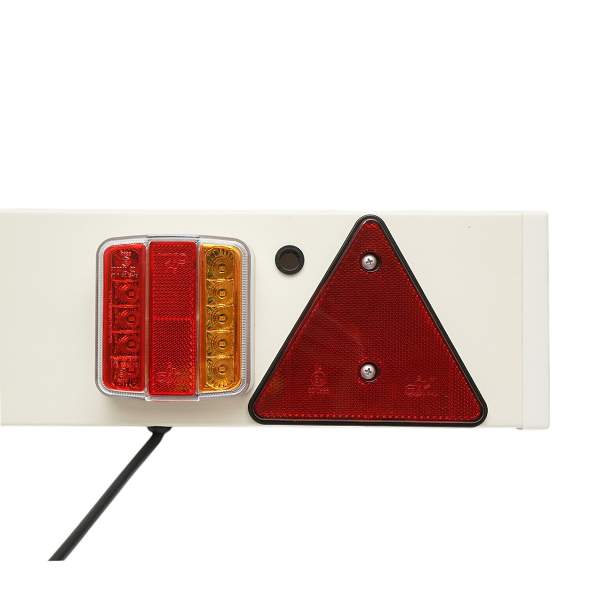 Bara remorca 1220mm, 2x lampa LED, 1x lampa ceata LED, 2x triunghi reflectorizant, cablu 6m si priza 7 pini 12/24V - imagine 4