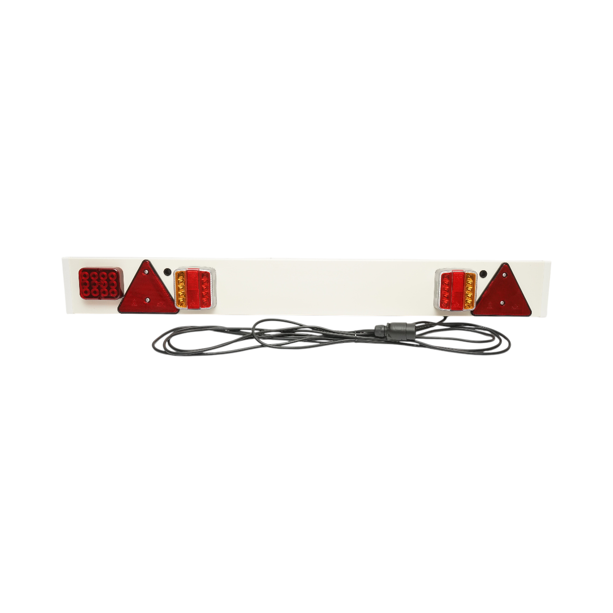 Bara remorca 1220mm, 2x lampa LED, 1x lampa ceata LED, 2x triunghi reflectorizant, cablu 6m si priza 7 pini 12/24V