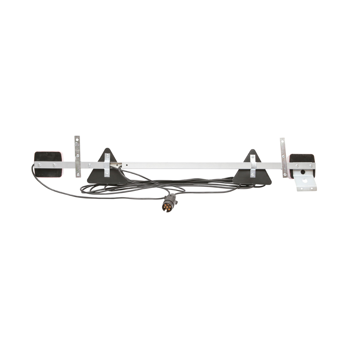 Bara remorca ajustabila 1000-1600mm 2x lampa LED, 2x triunghi reflectorizant, cablu 6m si priza 7 pini 12/24V - imagine 4