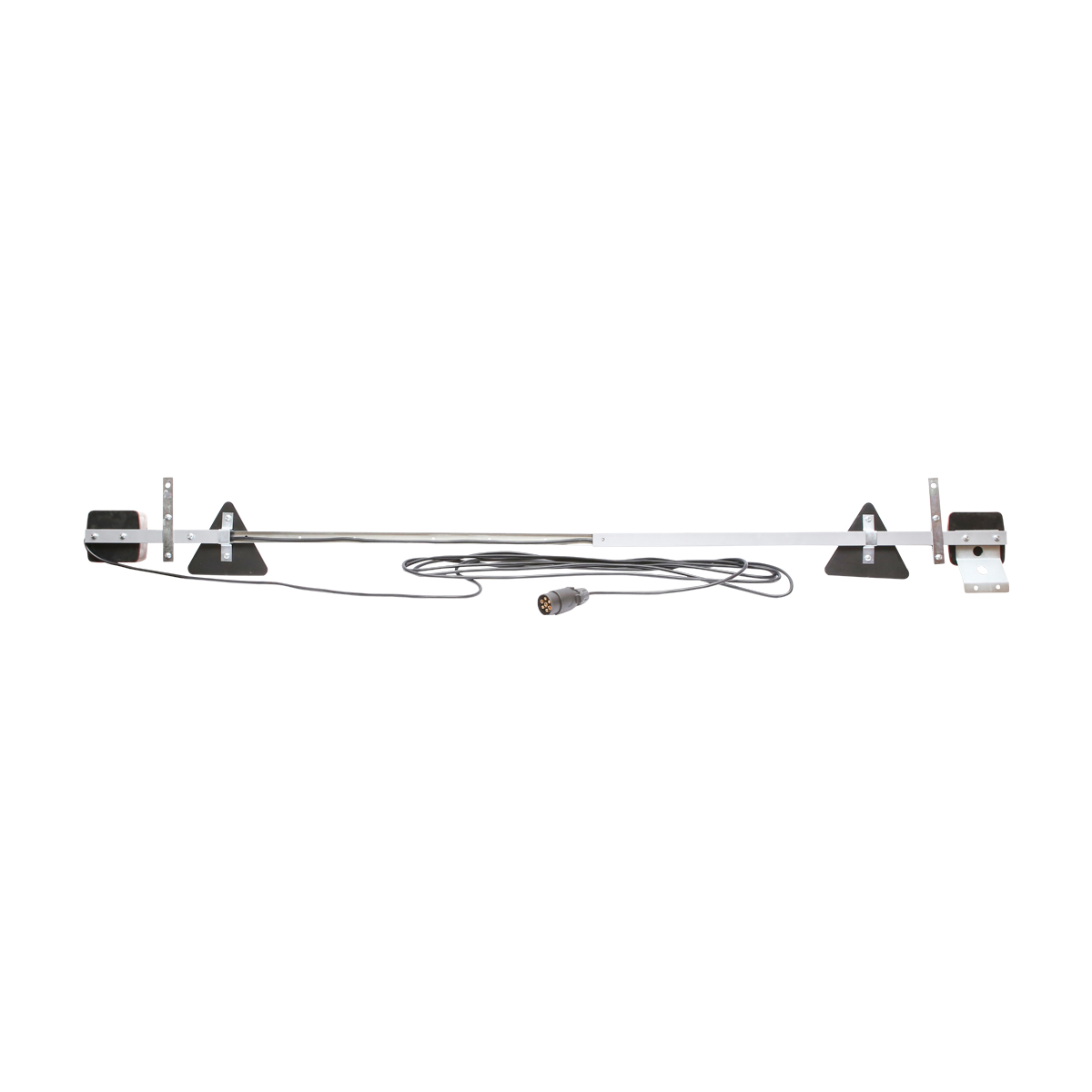 Bara remorca ajustabila 1000-1600mm 2x lampa LED, 2x triunghi reflectorizant, cablu 6m si priza 7 pini 12/24V - imagine 3