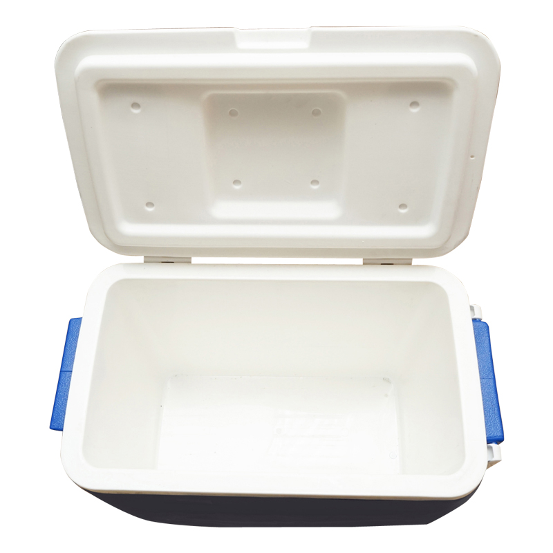 Lada frigorifica pentru picnic 45L albastra cu roti 610x330x440mm Breckner Germany - imagine 3