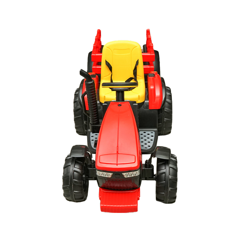 Tractor electric cu remorca telecomanda si baterie pentru copii jucarie 1980x610x650mm - imagine 4