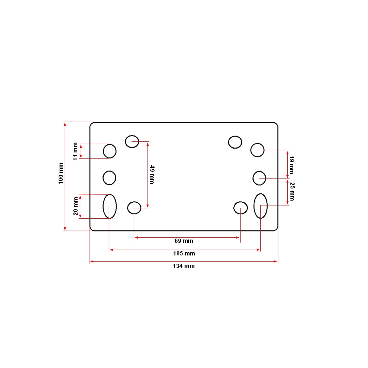 Roata de sprijin remorca automata cu suport tip B 200X60mm, sarcina 680Kg - imagine 5
