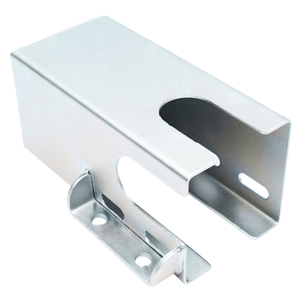 Blocaj antifurt metalic inoxidabil cu doua chei, 110x110x217mm pentru cupla remorcare Breckner Germany - imagine 4